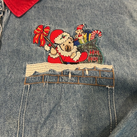 Nutcracker - holiday chambray button up, large - Picture 4 of 7